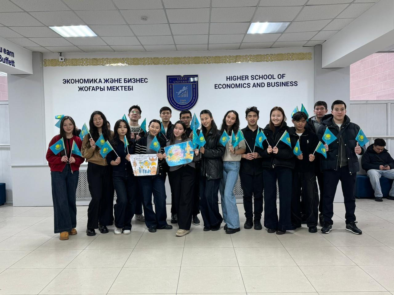 «Тәуелсіздік күніне арналған 1 курс «Менеджмент» мамандығы студенттерімен ашық сабақ»